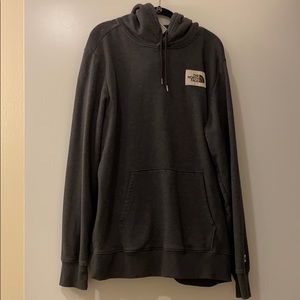 Men’s North Face grey hoodie